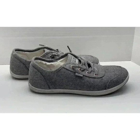 Bob's‎ Skecher's Women's Sz 8.5 Memory Foam Gray Camp Cuddle Tennis Shoes - Picture 4 of 10
